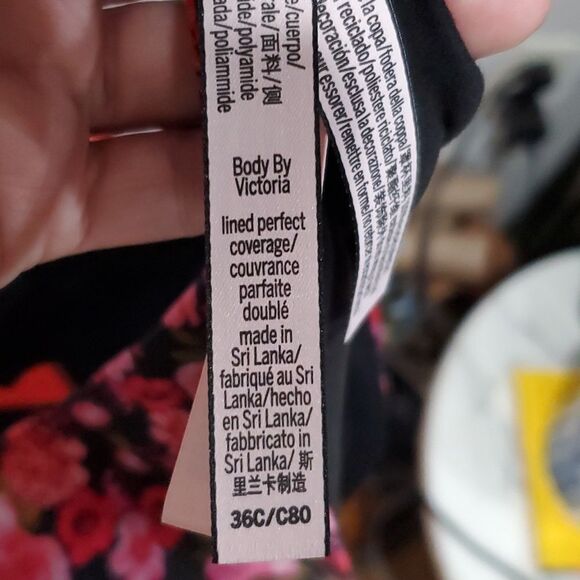 Body by Victoria's Secret Lined Perfect Coverage in Floral Size 36C NWT - Picture 9 of 9